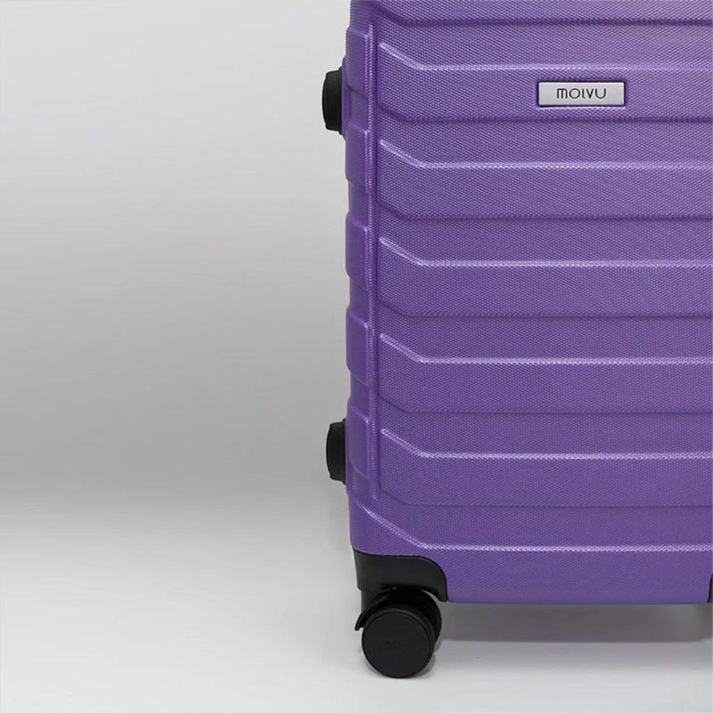 Set de 3 Maletas Rígidas de Plástico ABS 20, 24, 28 Plg Morado