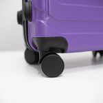 Set de 3 Maletas Rígidas de Plástico ABS 20, 24, 28 Plg Morado