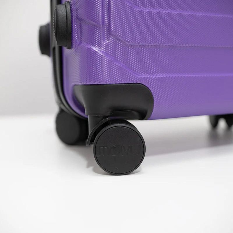 Set de 3 Maletas Rígidas de Plástico ABS 20, 24, 28 Plg Morado