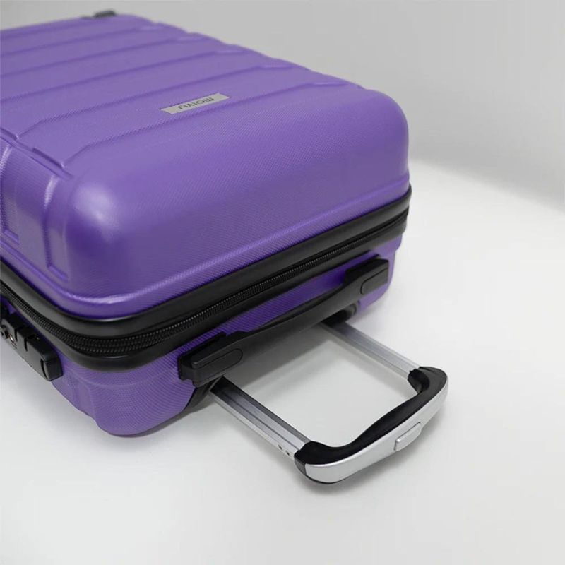 Set de 3 Maletas Rígidas de Plástico ABS 20, 24, 28 Plg Morado