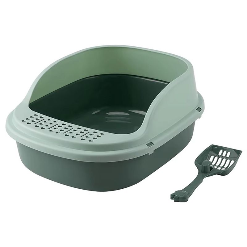 Arenero para Gato Tamaño Mediano Color Verde