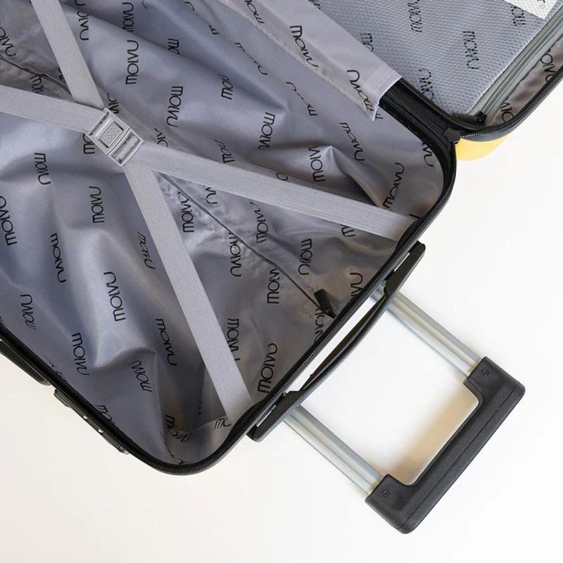 Set de 3 Maletas Rígidas de Plástico ABS 20, 24, 28 Plg Amarillo