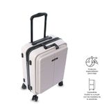 Maleta de Viaje Pequeña Ruedas 360 Rhio Beige Claro