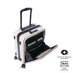 Maleta de Viaje Pequeña Ruedas 360 Rhio Beige Claro