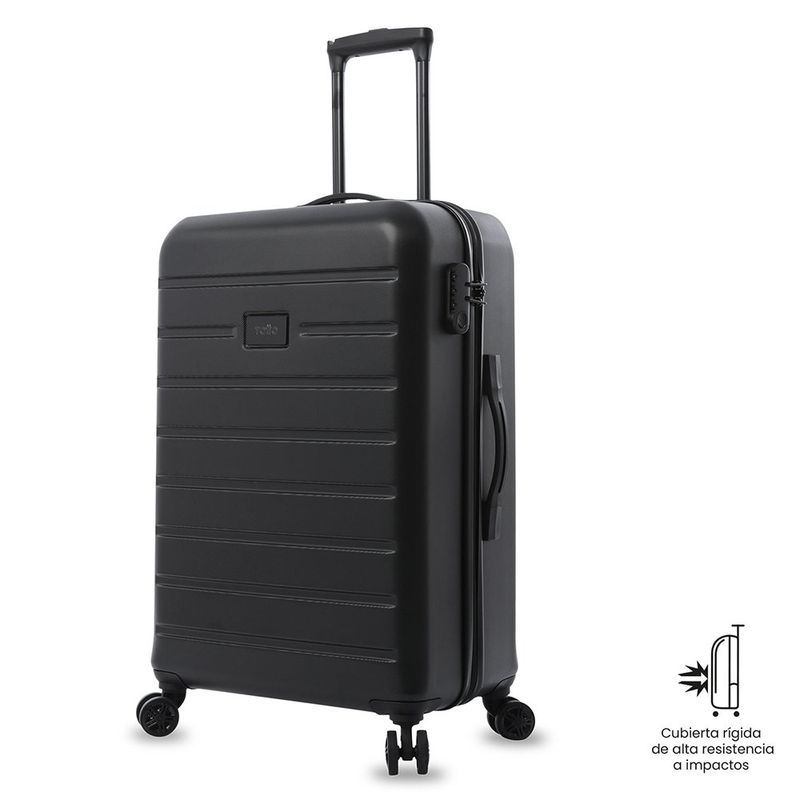 Maleta de Viaje Mediana con Ruedas 360 Harbor Negro