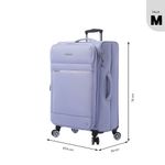 Maleta de Viaje Mediana Liviana Ruedas 360 Morada