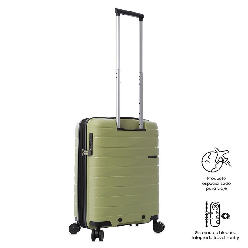 Maleta de Viaje con Ruedas 360 Glide 10 Kg Pequeña Verde