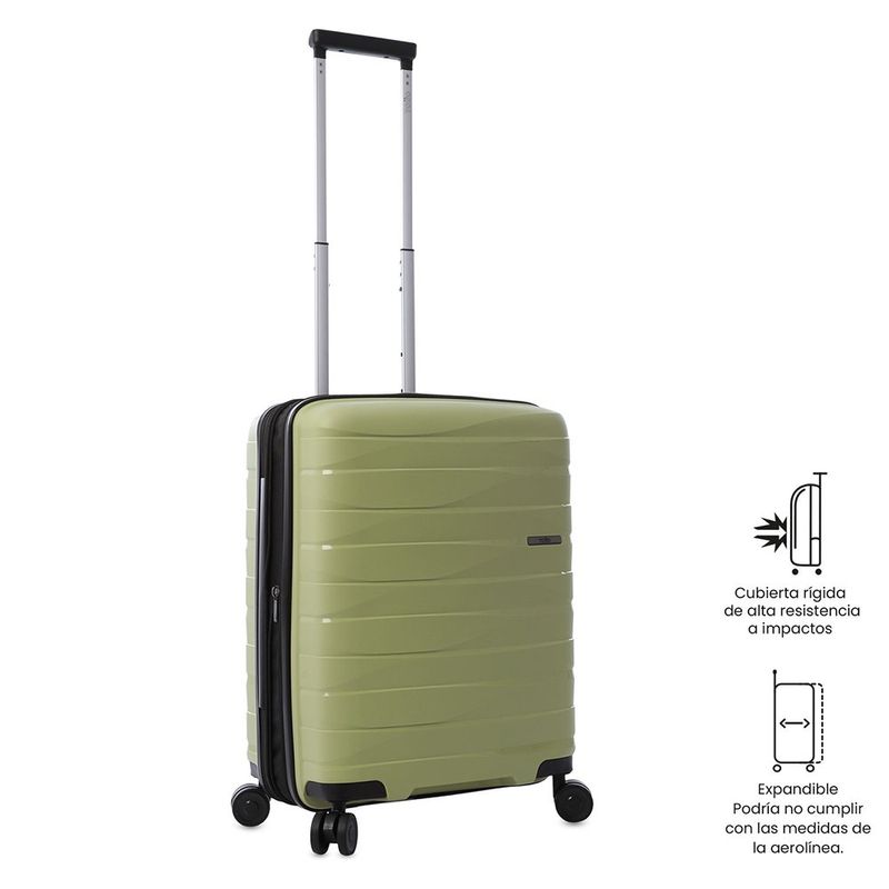 Maleta de Viaje con Ruedas 360 Glide 10 Kg Pequeña Verde