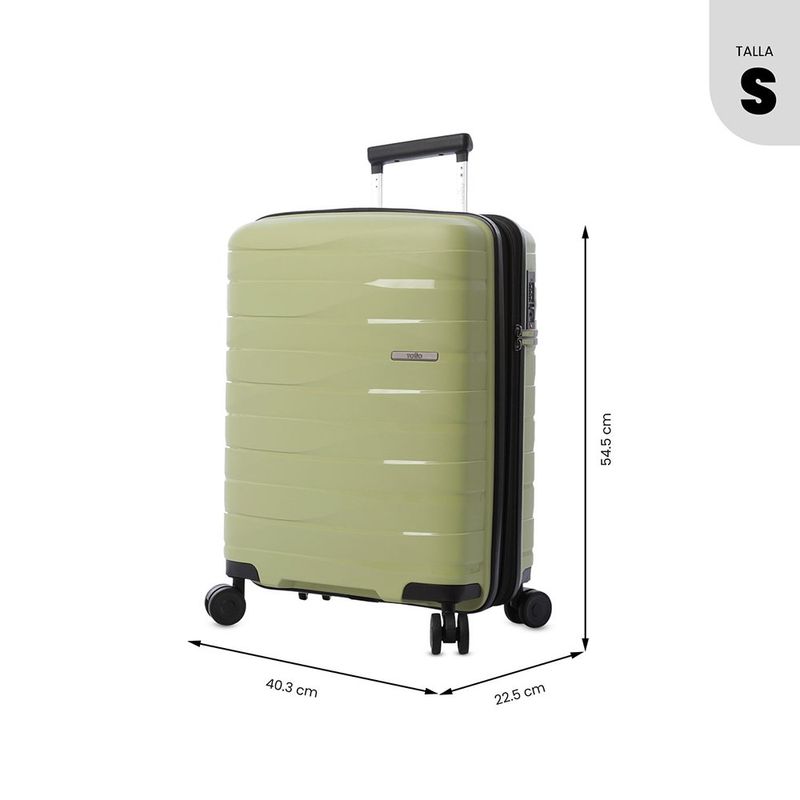 Maleta de Viaje con Ruedas 360 Glide 10 Kg Pequeña Verde