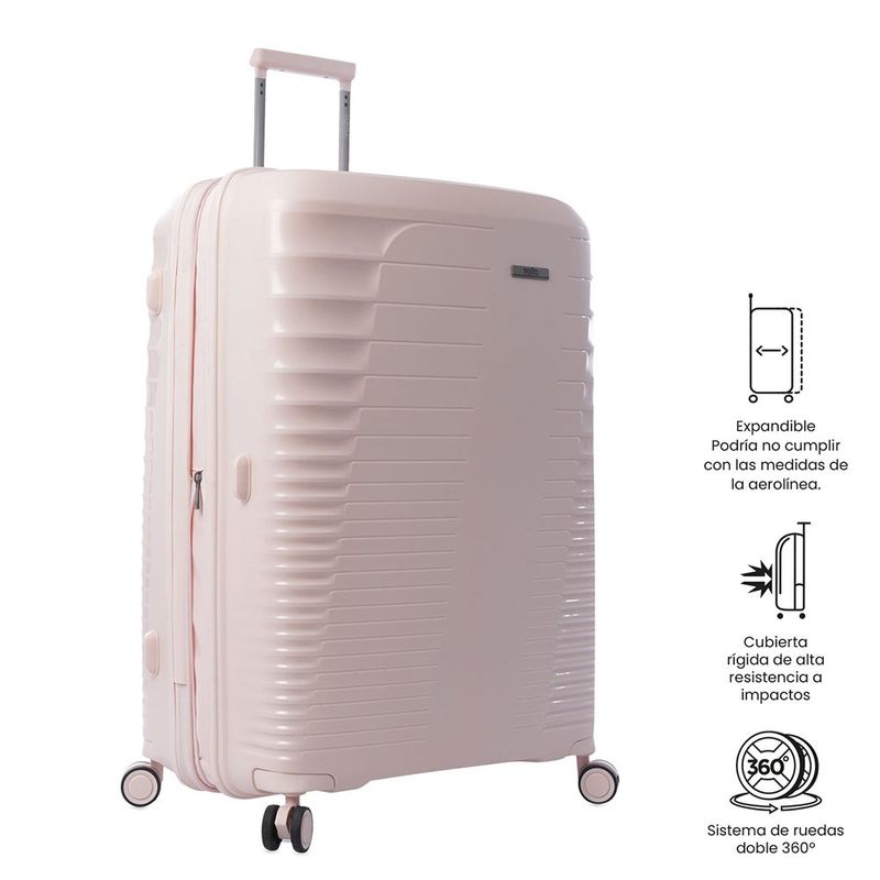 Maleta de Viaje Grande con Ruedas 360 Traveler Hushed Violet