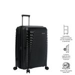 Maleta de Viaje Mediana Ruedas 360 Traveler Negro