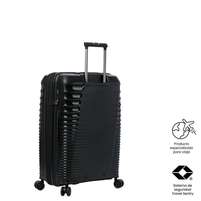 Maleta de Viaje Mediana Ruedas 360 Traveler Negro