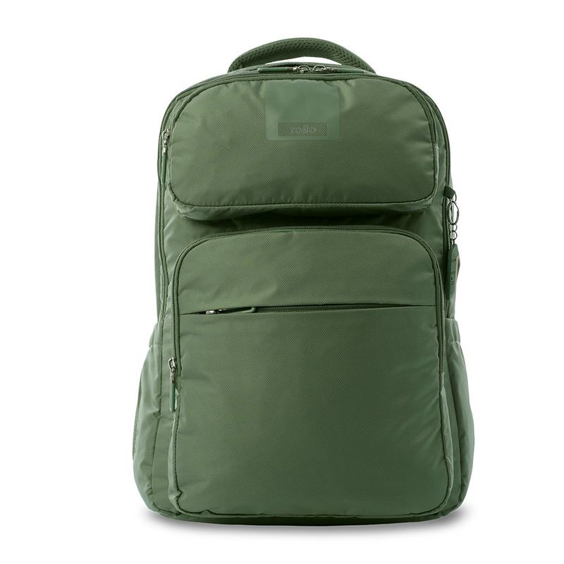 Mochila Suspension Contra Impacto Verde Porta Laptop 16 Plg