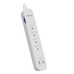 Regleta con Protector de Tensión 4 Salidas