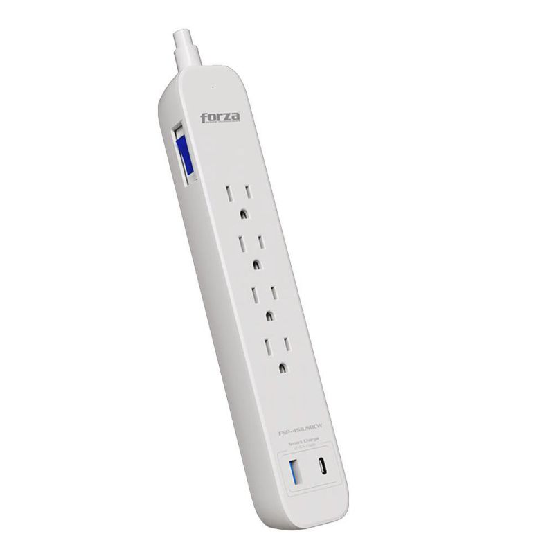 Regleta con Protector de Tensión 4 Salidas