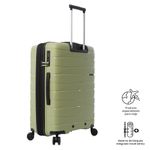 Maleta de Viaje con Ruedas 360 Glide 10 Kg Mediana Verde