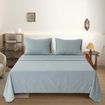 Set de Sábanas de 85 GSM Color Verde Tamaño Queen