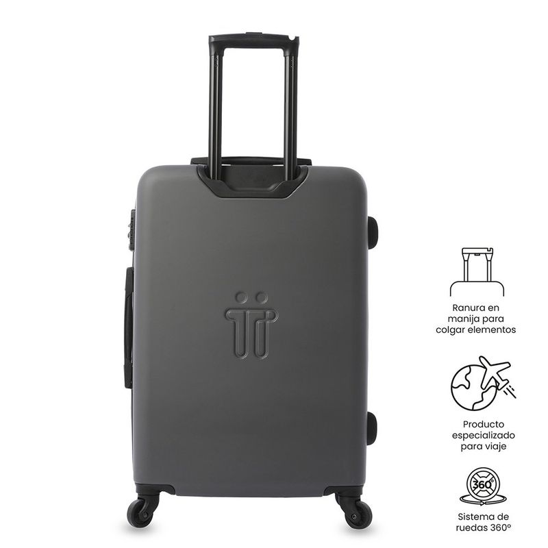 Maleta de Viaje Bazy Mediana 23 Kg Negro