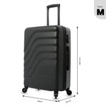 Maleta de Viaje Bazy Mediana 23 Kg Negro