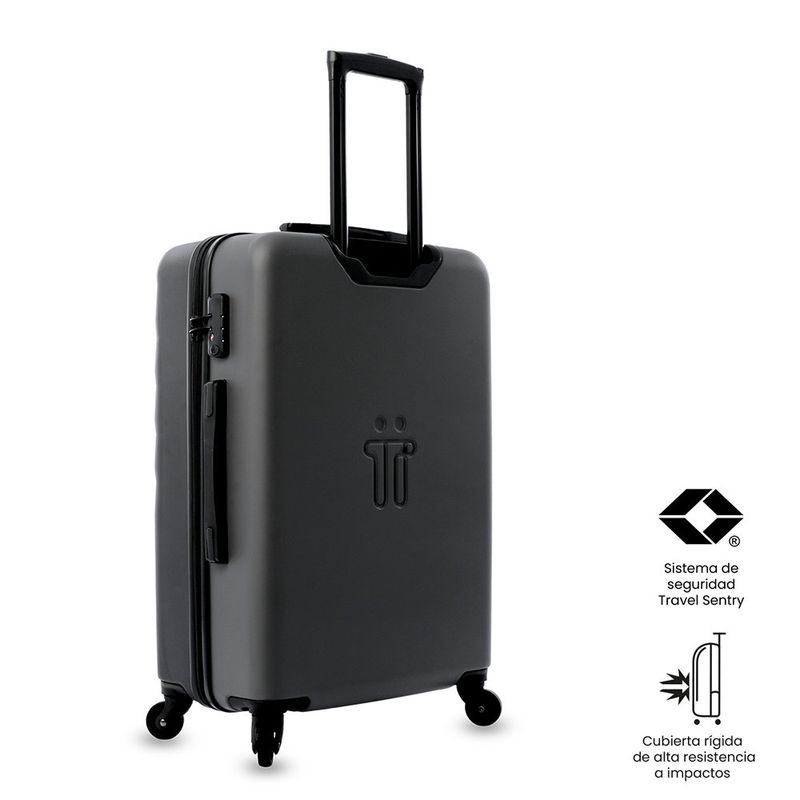 Maleta de Viaje Bazy Mediana 23 Kg Negro