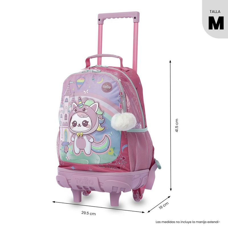 Mochila Escolar con Ruedas Magic Spark Talla M