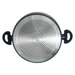 Cacerola Sara Ita de 28 cm con Tapa de Vidrio Color Marble Azul