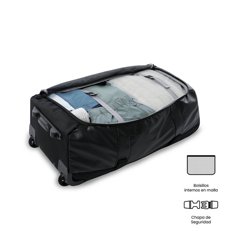 Maleta de Viaje Mediana Green Code Negro