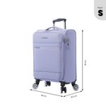 Maleta de Mano Liviana Ruedas 360 Violeta Pequeña