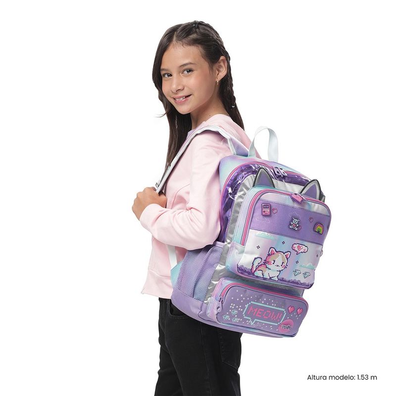 Mochila Escolar de Hombros Andy Cat Talla M