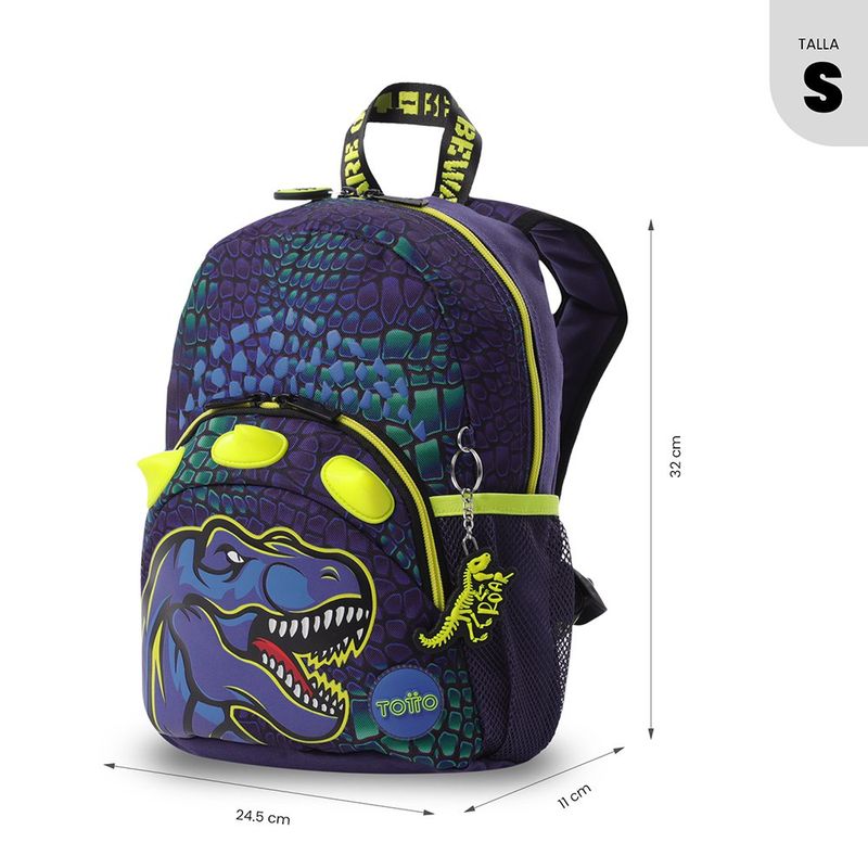 Mochila Escolar de Hombros Dino Rock Talla S