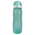 Pachón Facetado de 26 oz con Tapa Abatible Color Aqua
