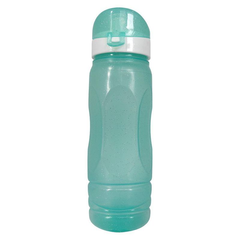 Pachón Facetado de 26 oz con Tapa Abatible Color Aqua