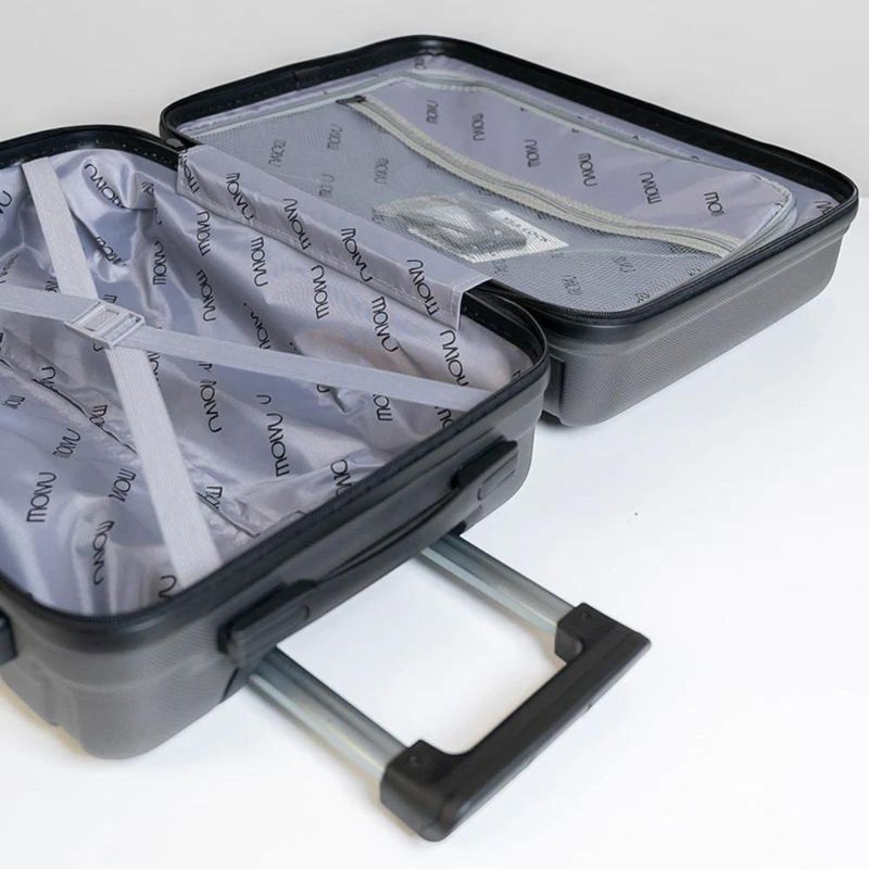 Set de 3 Maletas Rígidas de Plástico ABS 20, 24, 28 Plg Gris