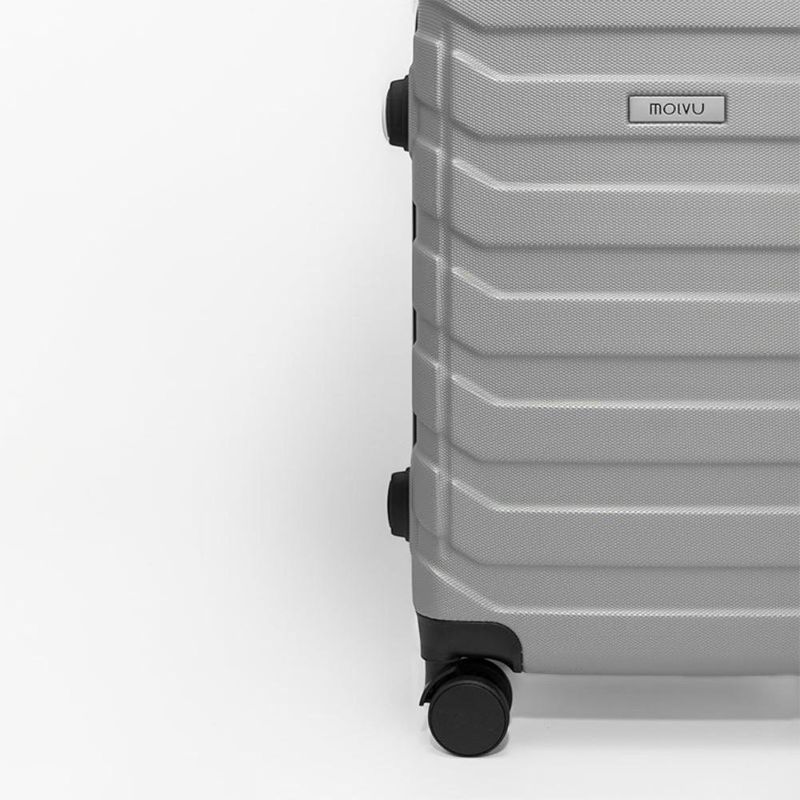 Set de 3 Maletas Rígidas de Plástico ABS 20, 24, 28 Plg Gris