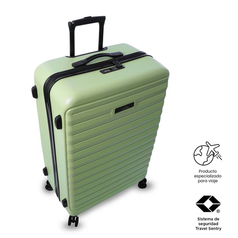Maleta de Viaje Grande con Ruedas 360 Helios 2.0 verde