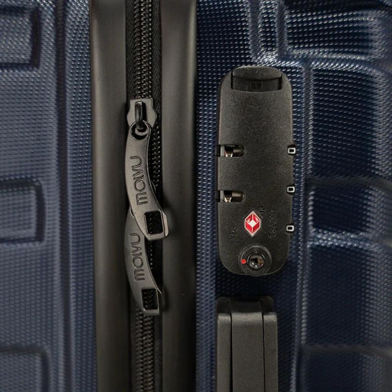 Maleta de Viaje Rígida de Plástico ABS 20 Plg Azul Oscuro