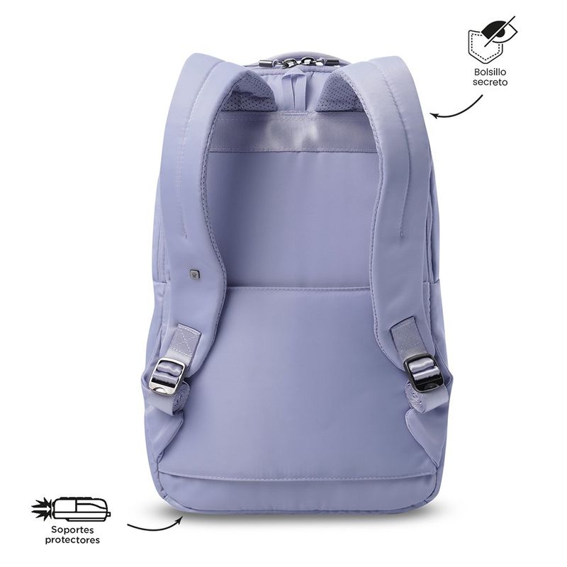 Mochila Ejecutiva Roxanne Porta Laptop 15 Plg Morado