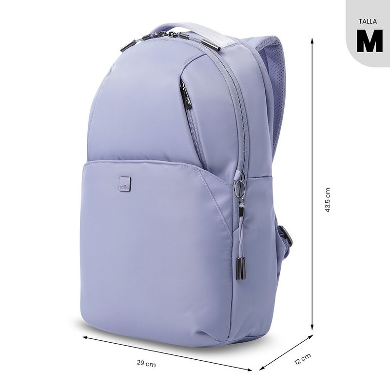 Mochila Ejecutiva Roxanne Porta Laptop 15 Plg Morado