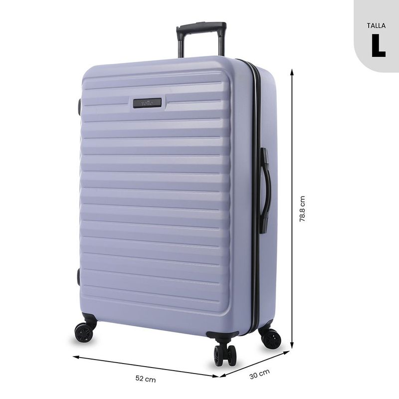 Maleta de Viaje Grande con Ruedas 360 Helios 2.0 Morada