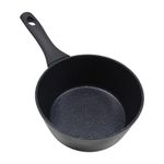 Cacerola Sara Ita de 18 cm con Tapa de Vidrio Color Marble Azul