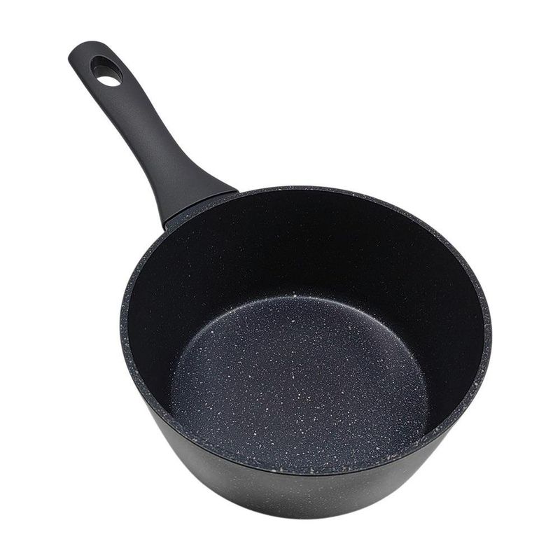 Cacerola Sara Ita de 18 cm con Tapa de Vidrio Color Marble Azul