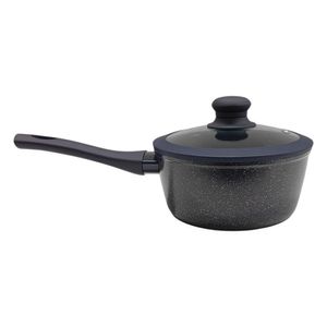 Cacerola Sara Ita de 18 cm con Tapa de Vidrio Color Marble Azul