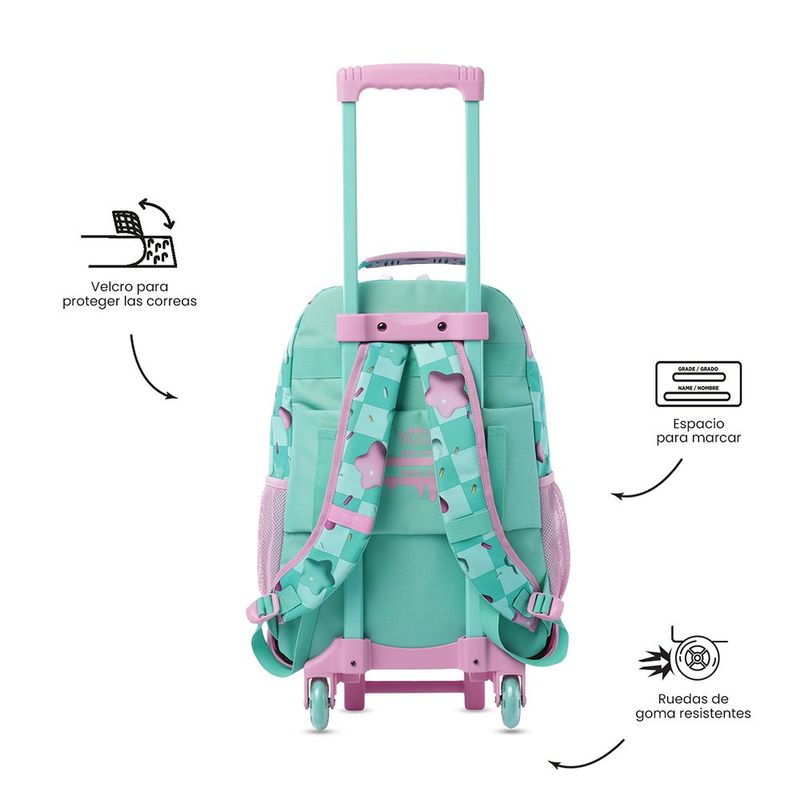 Mochila Escolar con Ruedas Bunny Pump Talla L