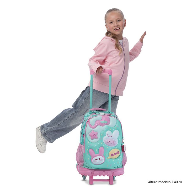 Mochila Escolar con Ruedas Bunny Pump Talla L