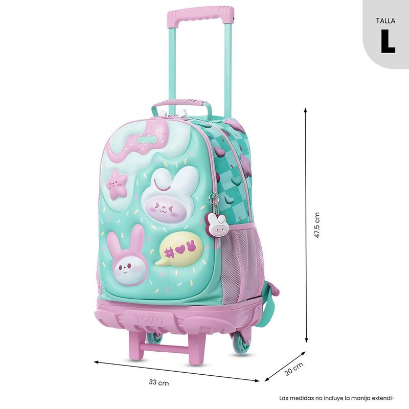 Mochila Escolar con Ruedas Bunny Pump Talla L