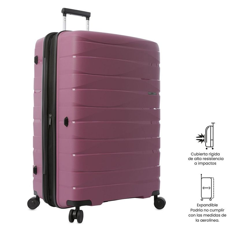 Maleta de Viaje con Ruedas 360 Glide L Grande Rosado