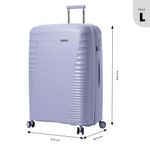 Maleta de Viaje Grande Traveler Cosmic Sky Morado