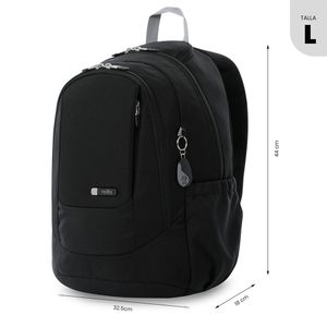 Mochila Universitaria Goctal 2.0 Porta Laptop 14 Plg Negro