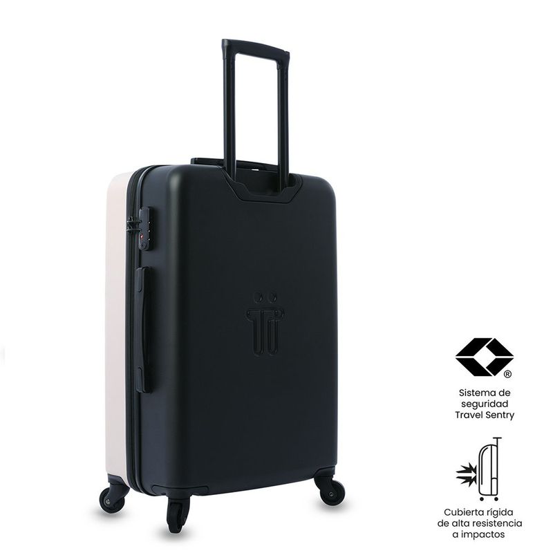 Maleta de Viaje Bazy Mediana 23 Kg Beige