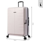 Maleta de Viaje Grande Ruedas 360 Rhio Rosado Claro